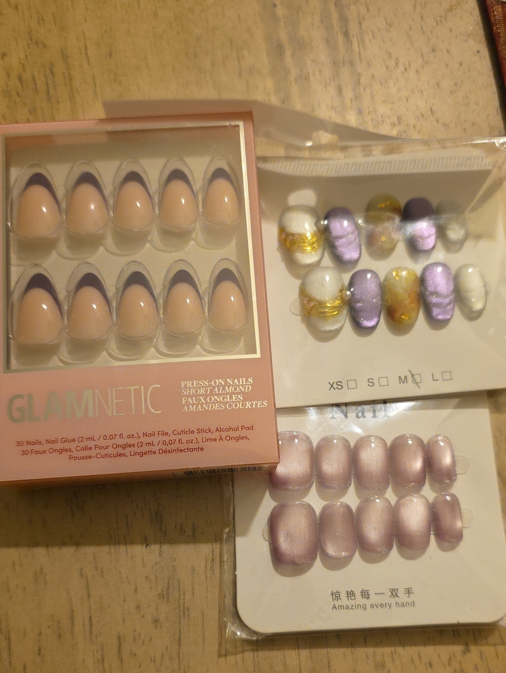 Glamnetic Short Almond Press-On Nails Bundle